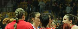 c polska liga koszykowki kobiet  koszykarki wisly can-pack krakow ciesza sie po zwyciestwie nad lotosem gdynia.JPG